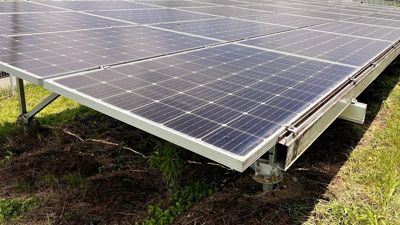 野立ての太陽光発電所